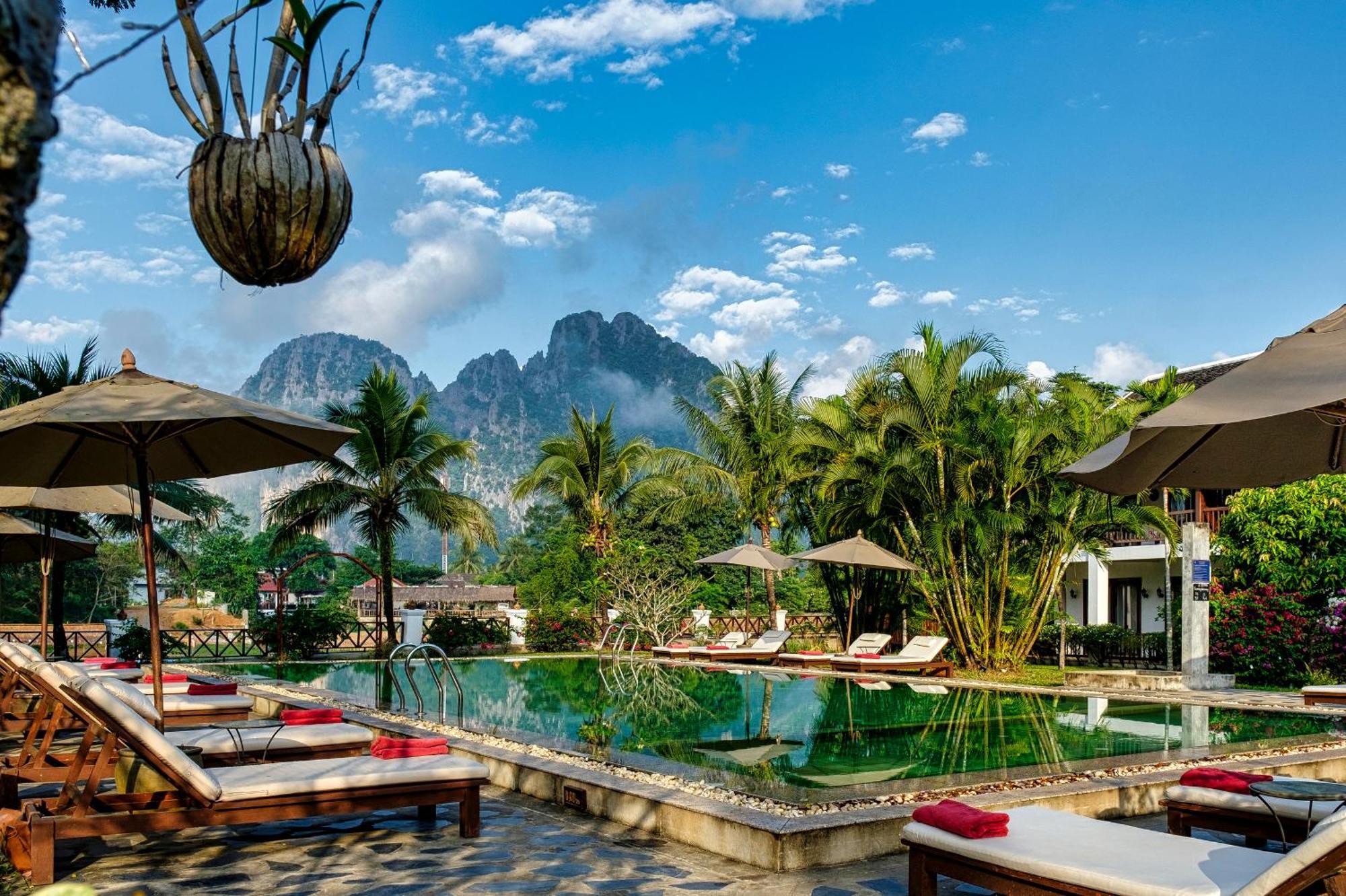 Riverside Boutique Resort, Vang Vieng Luaran gambar